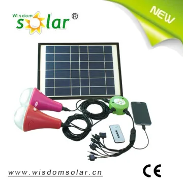 small portable solar power light system for people without electricity