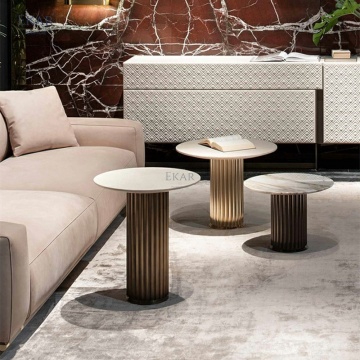 Brushed Stainless Steel Anti-Stone Corner Table with Black Exterior Wood Paint