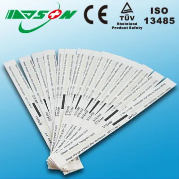 Chemical sterilization indicator strip