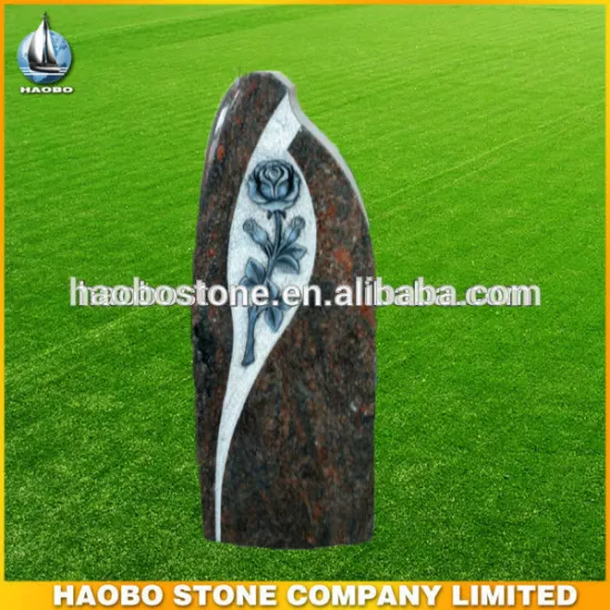 Hotsale Honed Rose European Natural Stone Headstone