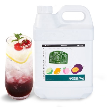 3 kg Xianhuo Großhandel Traubengeschmack Konzentrat Fruchtsaft für Blasentee und Getränke