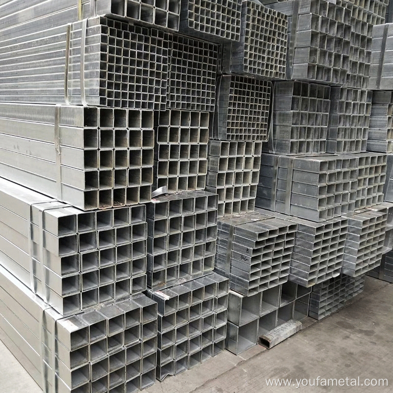 ASTM A500 100*100mm Hot Dipped Galvanized Square Tubing