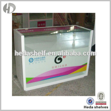 display counter,mobil counter design wooden mobile display counter