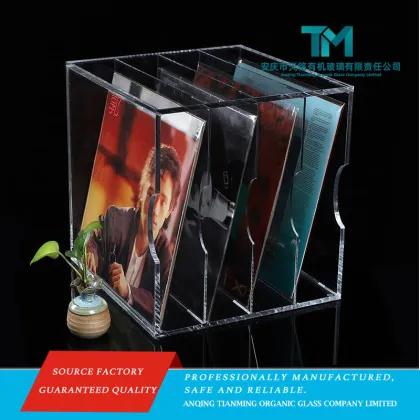 Clear Acrylic Vinyl Record Storage Stand