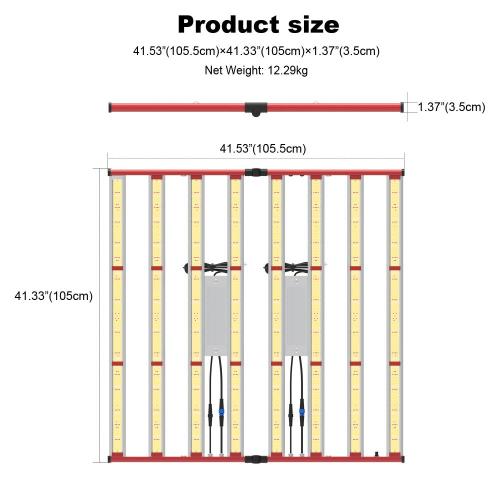 AGLEX Lighting Grow for Veg and Flower 800W 1000W LED Full Spectrum Grow Light from Hortibloom Commercial Growing