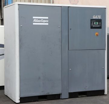 Ga75 75kw Secondhand Atlas Copco Used Industrial Air Compressor