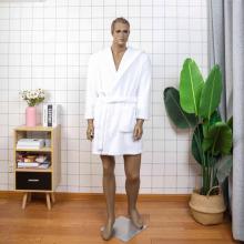 high quality White mens bathrobe dressing gown