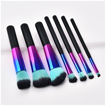 7-teiliges Set bemalter Make-up-Pinsel
