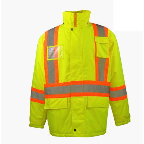 CSA abnehmbare Motorhaube Hi vis Winter reflektierender Regenmantel