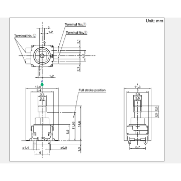 Interruptor pulsador serie SPEF