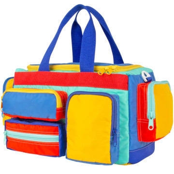 Custom New Design Fashion Splicing Large Capacity Gym Duffel Bag