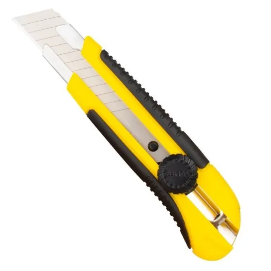 Cutter SK5 Blade Utility Knife with Plastic Handle, Coated Blade, Safety Box Opener, and Tool for Home and Office Use