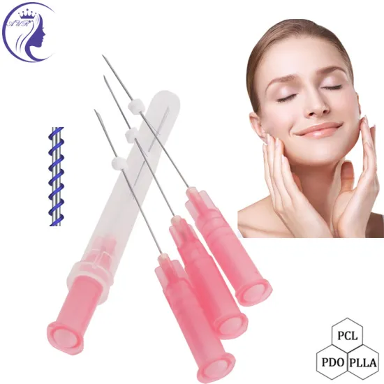 Blunt needle cannula thread lift face lift pcl