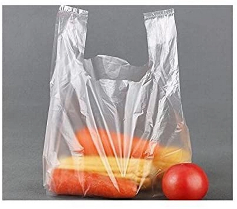 Polythene for Food Packaging Plastic Printed Punch Thank You Smile Face Shopping Tote Bag