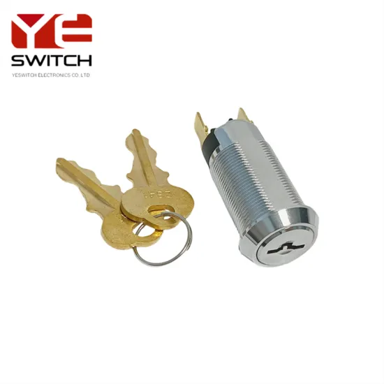 19mm Power Lock With Brass Flat Key Switch
