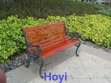Durable solid wood bench for outdoor use