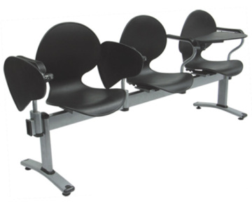contemporary 3-beam seating office writing link chair with tablet lecture hall chair sturdy construction