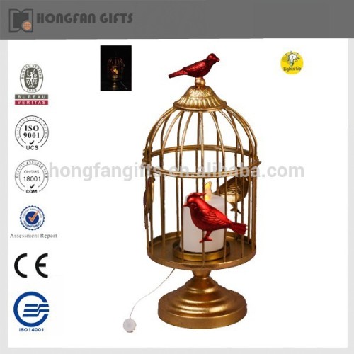 unique light up bird cage lantern