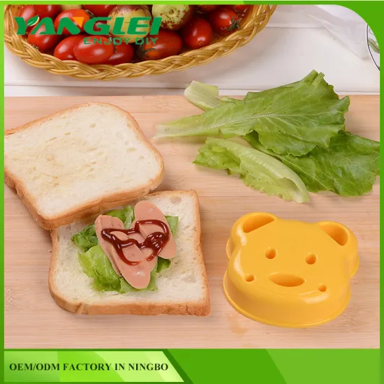 DIY Plastic Bear Cake Cutter Sandwich Toast Bread Mold Maker with FDA