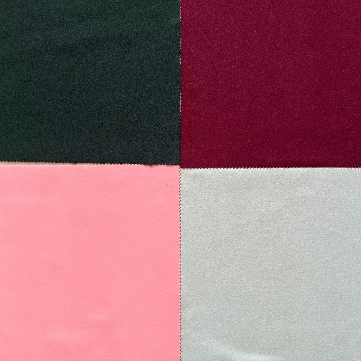 Knitted 100% polyester melton fabric