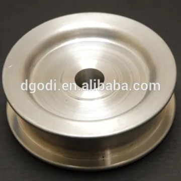 Fabrication Services Power Transmission drive Parts aluminum flat belt pulley