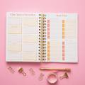 Cubierta dura Daily Weekly Monthly Organizer Planner Planner Notebook