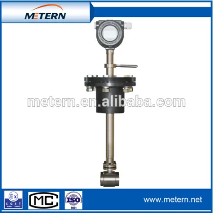 Flow meter for vortex flowmeter