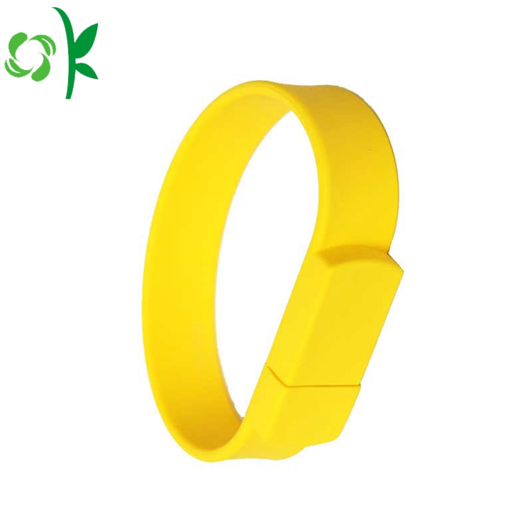 Hot Selling USB Logo Various Sizes Silicone Bracelets