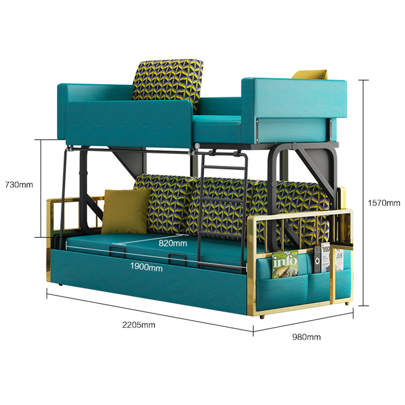 Siswa anak -anak tempat tidur tempat tidur baja stainless steel