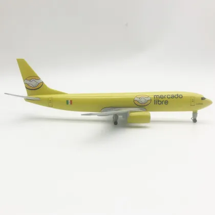 20CM 1/200 Scale Mexico Mercado Libre Airways B737 Metal Replica Alloy Aviation Simulation Aircraft Model: Detailed Collectible Airplane