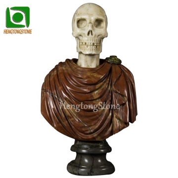 Scultura del busto in marmo intagliato a mano