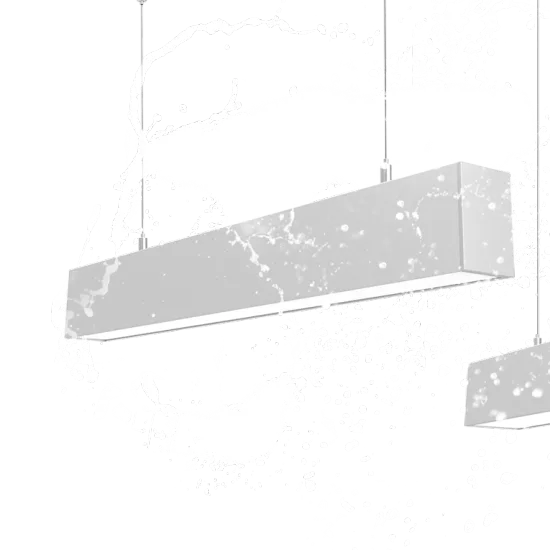 Modern waterproof IP65 led linear light pendant chandelier lmpara colgante