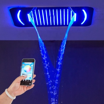 Porta della temperatura dell'acqua Tensione della doccia a LED con telecomando
