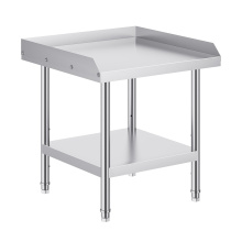 stainless steel prep table Stainless Steel Work Table With Double Over shelf Factory