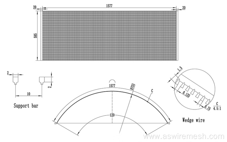 Static Sieve Bend Screen