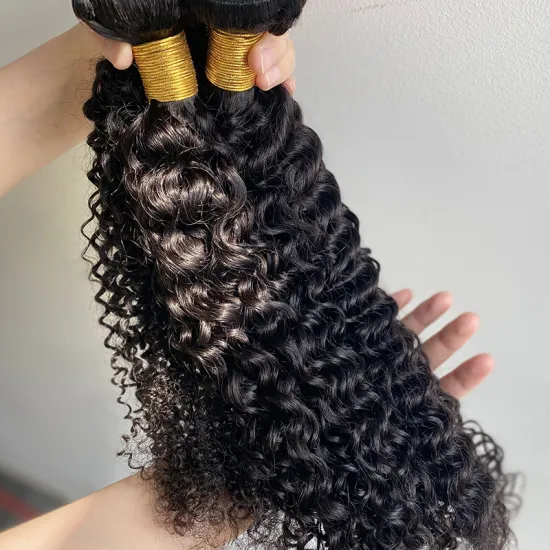 Moonhair Remy Brazilian Virgin Human Hair Bundles Weave 20 Inches 22In Cuticle Aligned Curly Water Wave Hair Bundles