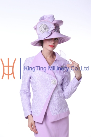 Fancy women hats ladies designer dress suits