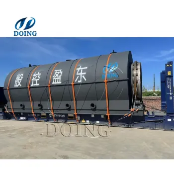 Waste rubber tire plastic pyrolysis plant for sale-100kg-50Ton