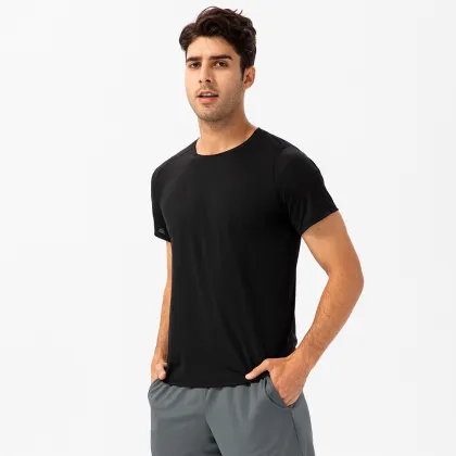 2024 Spring/Summer Men's Loose Running Quick Drying T-shirt