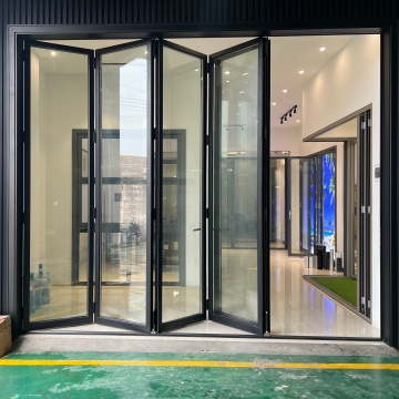 High Quality Double Glazed Aluminum Bi-Fold Exterior Patio Doors