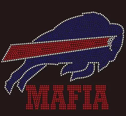 YZX Verified Factory: High Quality Crystal Cleveland Browns Custom Rhinestone Transfer