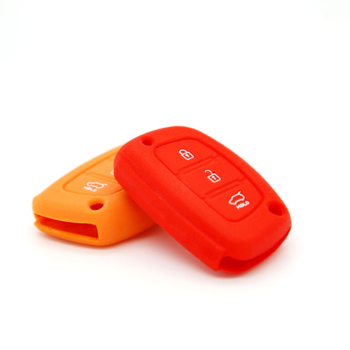 Silicone car key cover case for hyundai