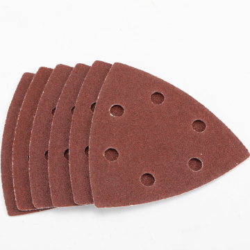 Professional Grade TOOLWAY Delta Triangle Grinding Sand Discs - 93mm Sanding Paper Sheets