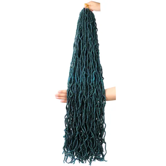 Xin Si wholesale gypsy locs wavy soft red crochet faux crochet with wrapping hair