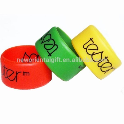 Imprinted Logo Silicone Finger Rings/Customized Silicone Rings