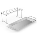 Stainless steel foldable chicken wings leg rack