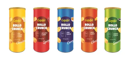 Carroba Rollo Crunch Snacks With Cheese Flavour