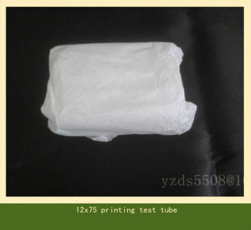 5ml 12x75mm rim and printed glass test tube display