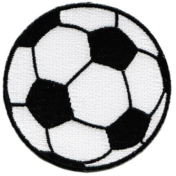 Patch de broderie série football 3d de haute qualité