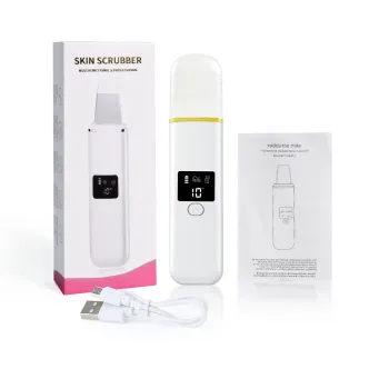 Professional Sonic Skin Scrubbing Machine: Deep Cleansing, Blackhead Removal, and Beauty Enhancement Tool for Facial Spa Experience at Home